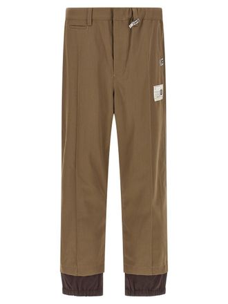 Miharayasuhiro Mix Layered Wool Gabardine Pants