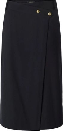 Pinko Marzemino G03 Midi Rok - Dames - Midirokken - Blauw - M - Rokken