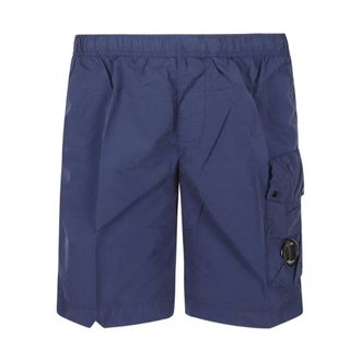 C.P. Company Beachwear, male, Blue, Size: 3XL Cargo Swim Shorts