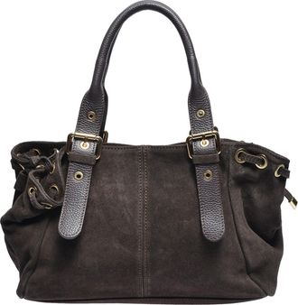 Anna Luchini Bordeauxrood Rundleer Tas