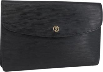 Louis Vuitton Pre-owned Clutches, female, Black, Size: ONE SIZE Pre-owned Epi Leather Clutch