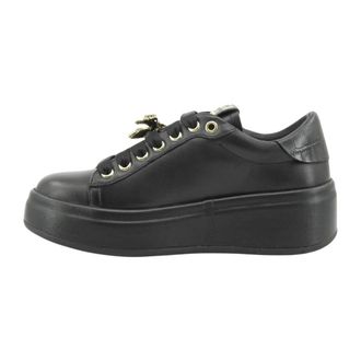 Gio+ Oliva Sneaker - Dames - Schoenen - Zwart - Maat: 38 EU Leer