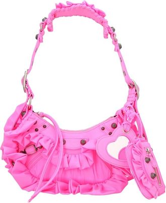 Balenciaga Le Cagole Xs Ruffle Shoulder Bag