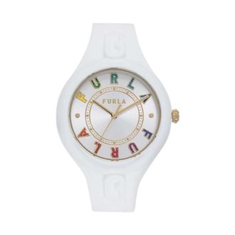 Furla Ronde Kast Horloge - Dames - Horloges - Wit - ONE Size - Accessoires