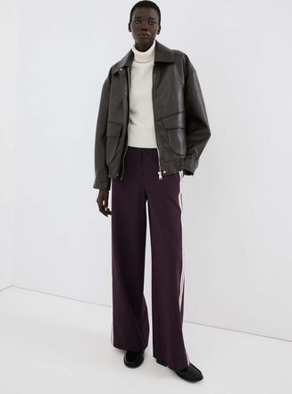 Mango Pantaloni combinati righe vino - Donna - XXS - MANGO