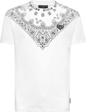 Philipp Plein T-Shirt Ronde Hals Paisley