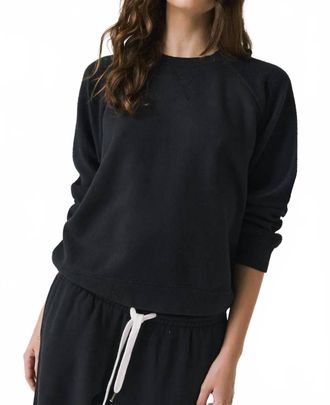 Chaser Womens Cello Pullover Sweatshirt In True Black