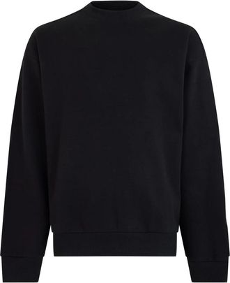 HUGO BOSS Katoenen sweater met ronde hals - Heren - Sweatshirts - Zwart - L - Katoen - Hoodies & sweatvesten
