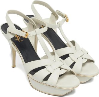 Saint Laurent Sandali Tribute in pelle - Toni neutri