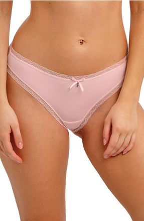 Freya Flirt Lace Trim Briefs in Pink Frost at Nordstrom, Size X-Small