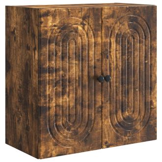 vidaXL Armario De Pared Roble Ahumado 59 X 31 X 60 Cm Vidaxl