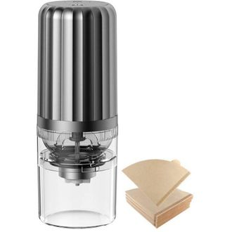 OEM Moulin &Agrave; Caf&eacute; - N&uacute;cleo De Molienda De Cer&aacute;mica - Ajuste De Molienda M&uacute;ltiple - Recargable Por Usb - 100 Filtros Incluidos
