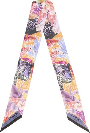 Lancel Fascia per capelli con motivo giungla - Viola