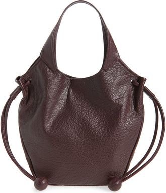Marni Small Trunkaroo Leather Tote in Cherry at Nordstrom