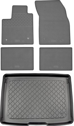 OEM Juego De Alfombrillas De Goma Para Coche Y Maletero Para Ford Focus Iv Hatchback (5 Puertas) A Partir De Septiembre De 2018