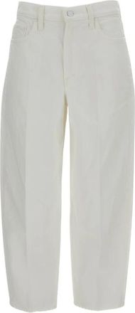 Mother Full Pipe Cropped Jeans - Dames - Cropped Jeans - Wit - W29 - Katoen - Jeans
