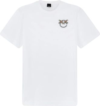 Pinko Pinko, Tops, Dames, Wit, 2Xl, T-Shirts