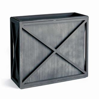 Napa Home & Garden Terrazza Tall Rectangular Planter in Black at Nordstrom