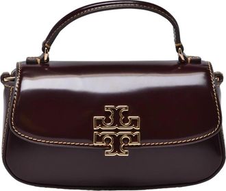 Tory Burch Britten Smooth Mini Top - Dames - Handtassen - Paars - ONE Size - Leer - Tassen