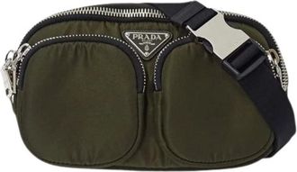 Prada Pre-owned Vintage Belt Bag - unisex - Vintage Heuptassen - Groen - ONE Size - Nylon - Vintage