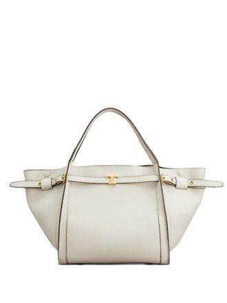 Tod's White Logo Small Tote