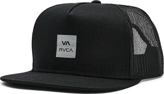 Rvca Va Atw Trucker Traditional Mens Hats Black, Cotton
