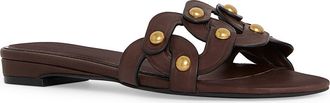 Rebecca Minkoff Chain Slide Sandal in Brunette at Nordstrom, Size 9.5