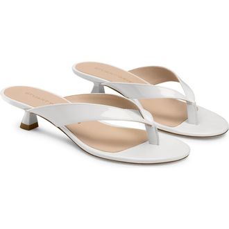 Stuart Weitzman Rio Sleek Sandal 35 in Blanco at Nordstrom, Size 6.5
