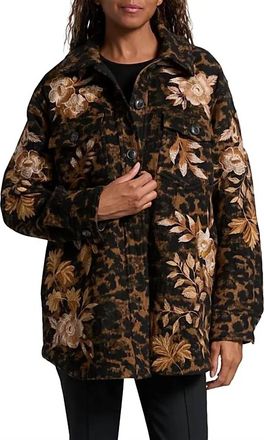 Johnny Was Miela Oversized Shirt Jacket In Floron Jacquard
