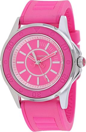 Juicy Couture Womens Rich Girl Pink Dial Watch