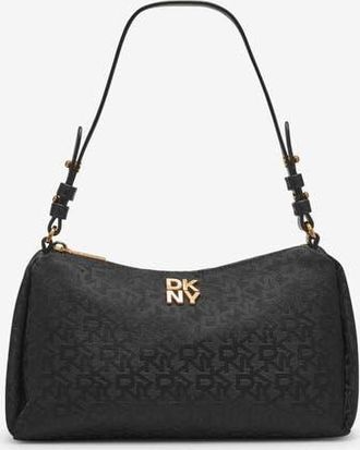 DKNY Remy Top-Zip Shoulder in Jet Black/black at Nordstrom