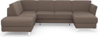Sit&more Wohnlandschaft »Visby U-Form« Wahlweise mit Bettfunktion und Stauraum, frei im Raum stellbar