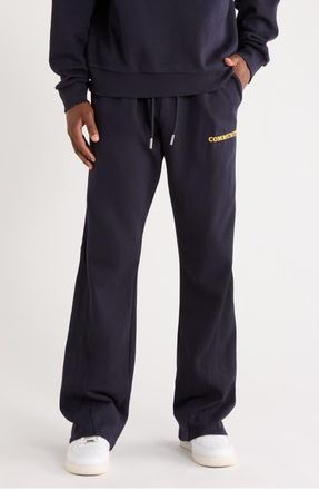 Honor The Gift Track Cotton Sweatpants in Navy at Nordstrom, Size Large