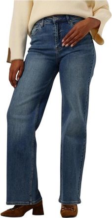 Janice Straight Leg Jeans - Dames - Regular Fit Jeans - Blauw - W31 - Jeans