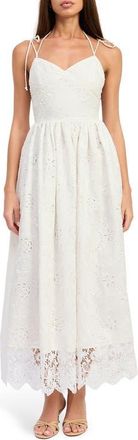En Saison Aanlise Maxi Midi Dress in White at Nordstrom, Size X-Large