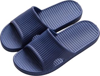 Generic Sliders Women, Womens Shower Slipper, Non-Slip Bathroom Shoes Beach Flip Flops Pool Slides Quick Drying Indoor Outdoor Summer Sandal Navy