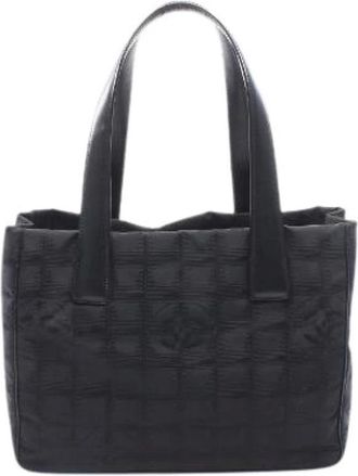 Chanel Pre-owned Tote Bags, female, Black, Size: ONE SIZE Pre-owned New Travel Line PM Tote Bag