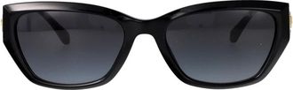 Michael Kors Pearl River Zonnebril - Dames - Zonnebrillen - Zwart - 56 MM - Nylon - Accessoires