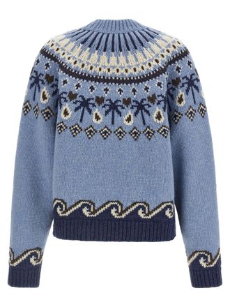 Alanui Sweet Winter Sweater - Light Blue