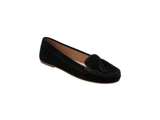 Jack Rogers Melnick Tassel Moc - Suede Womens Flat Shoes Black : 6.5 M, Leather/Rubber/Suede