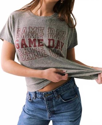 Chaser Game Day Tee In Grey