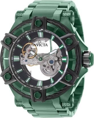 Invicta Bolt 50784 Herenhorloge - Automatisch Uurwerk - Roestvrij Staal met Zwarte Wijzerplaat - 52 mm