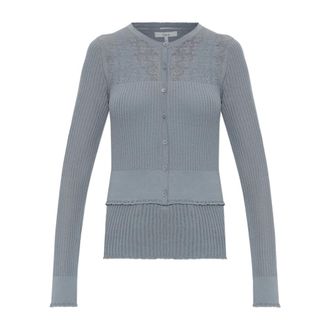 Chlo&eacute; Truien & Vesten, Dames, Blauw, XS, Wol, Wol Cardigan Met Top
