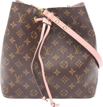 Louis Vuitton 2017 Monogram Neonoe MM bucket bag - Marrone