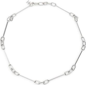 Celine Necklaces, male, Gray, Size: ONE SIZE Silver Brass Necklace