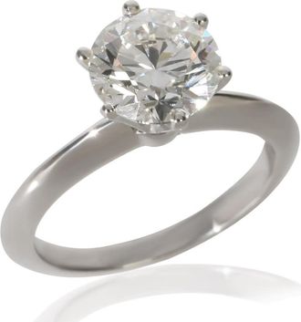 Tiffany & Co. Pre-Owned Tiffany & Co. 2.01 ct Round Brilliant Diamond Engagement Ring