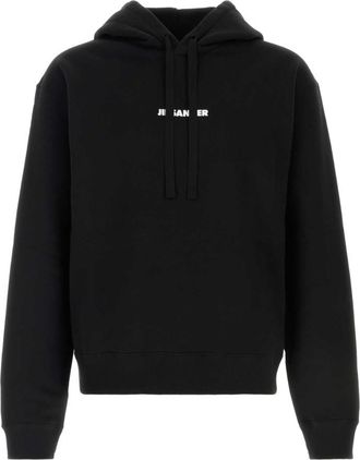 Jil Sander Black Cotton hoodie
