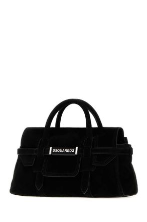 Dsquared2 Womens Black Suede Twin Handbag Borse A Mano Bag