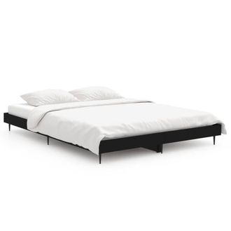 Berkfield Home Bed Frame Black 135x190 cm Double Engineered Wood