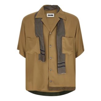 Magliano Short Sleeve Shirts, male, Beige, Size: S Pasolini Short Sleeve Shirt
